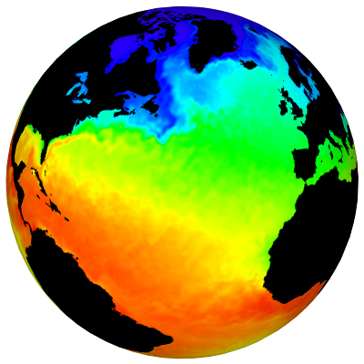 northern atlantic temperature, jan 2013