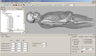 ISS in x-ray mode, lighting disabled